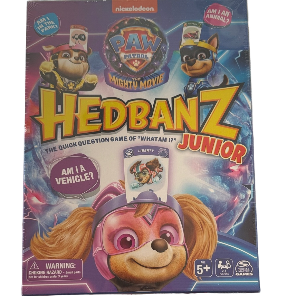 Nickelodeon Paw Patrol Hedbanz Junior Game - Blue and‎ Pink